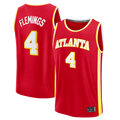 CAdoa A.Hawks #4 Kingston Flemings Red 2026 Draft First Round Pick Fast Break Jerseys - Icon Edition
