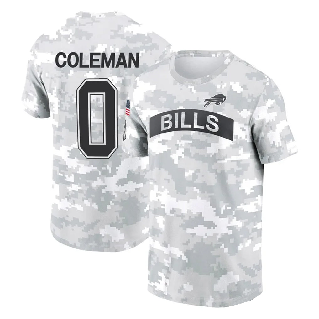 CAdoa B.Bills #0 Keon Coleman Player Arctic Camo Salute to Service T-Shirt Hoodies Stitched Jerseys