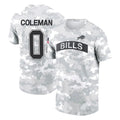 CAdoa B.Bills #0 Keon Coleman Player Arctic Camo Salute to Service T-Shirt Hoodies Stitched Jerseys