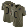 CAdoa B.Bills #0 Keon Coleman Player Olive Salute To Service Limited Game Stitched Jerseys