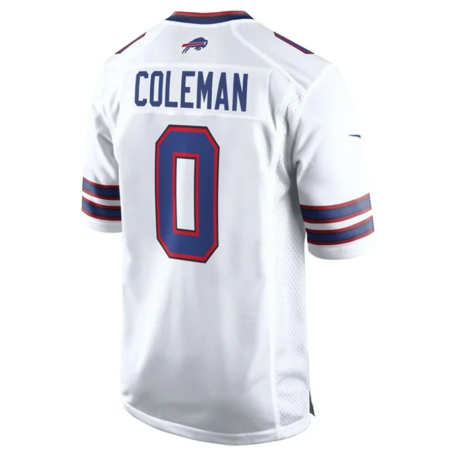 CAdoa B.Bills #0 Keon Coleman Player White Home Game Stitched Jerseys