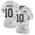 CAdoa B.Bills #10 Khalil Shakir Player Arctic Camo Salute to Service Limited  Stitched Jerseys