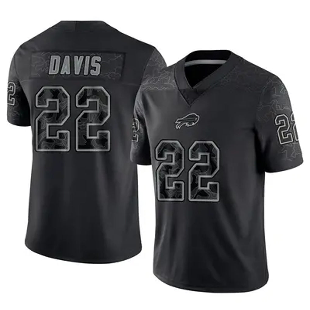 CAdoa B.Bills #22 Ray Davis Player Black RFLCTV Limited Stitched Jerseys