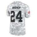 CAdoa B.Bills #24 Cole Bishop Player Arctic Camo Salute to Service Limited Stitched Jerseys