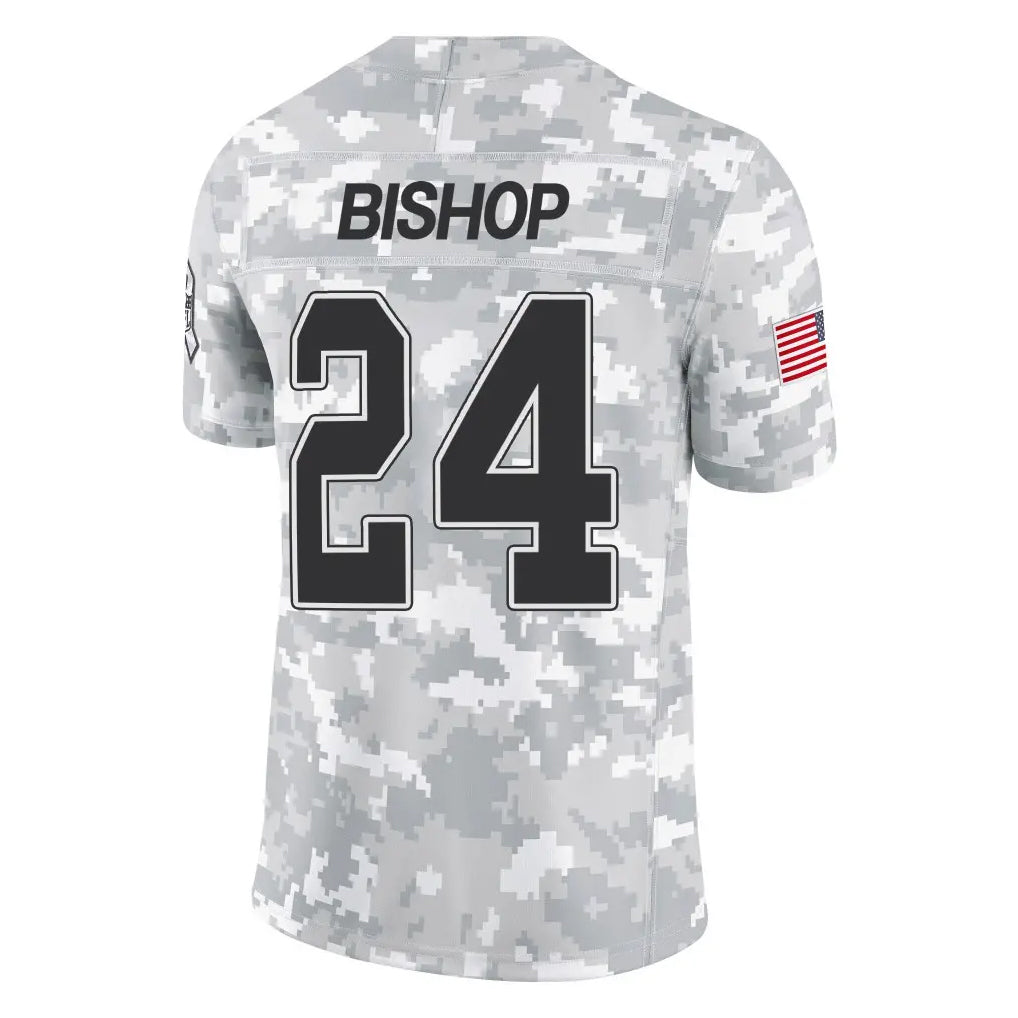 CAdoa B.Bills #24 Cole Bishop Player Arctic Camo Salute to Service Limited Stitched Jerseys