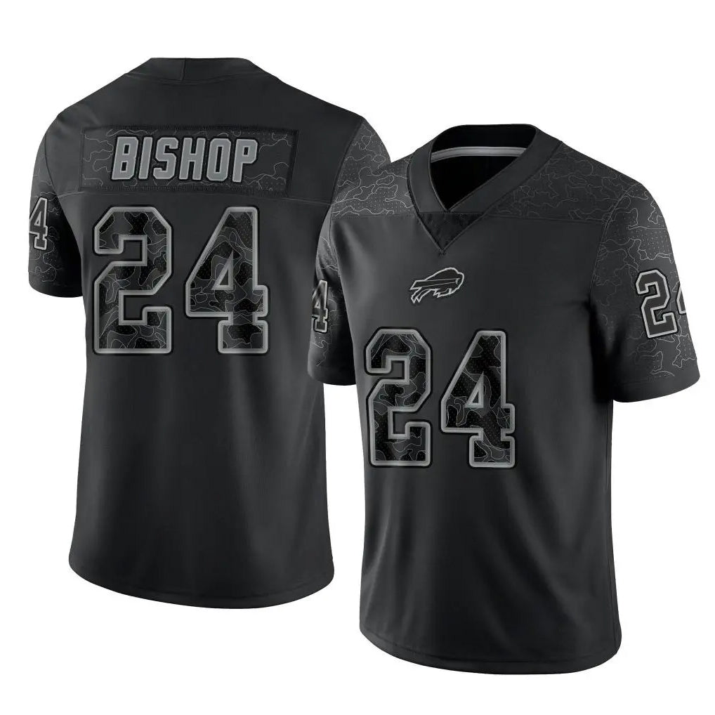 CAdoa B.Bills #24 Cole Bishop Player Black RFLCTV Limited Stitched Jerseys