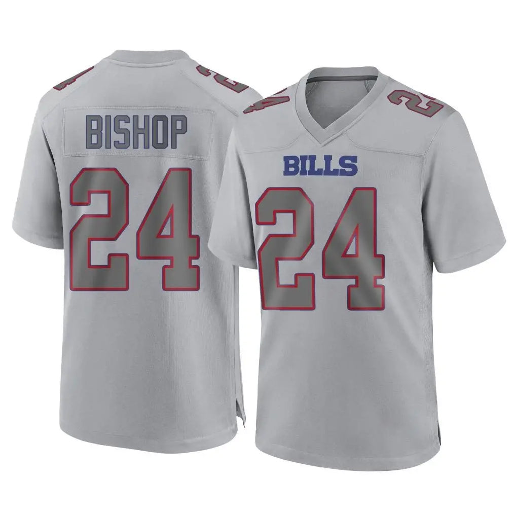 CAdoa B.Bills #24 Cole Bishop Player Gray Fashion Home Game Stitched Jerseys