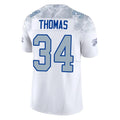 CAdoa B.Bills #34 Thurman Thomas Player White Rivalries Collection Vapor Limited Stitched Jerseys