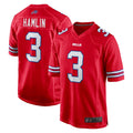 CAdoa B.Bills #3 Damar Hamlin Player Red Home Game Stitched Jerseys