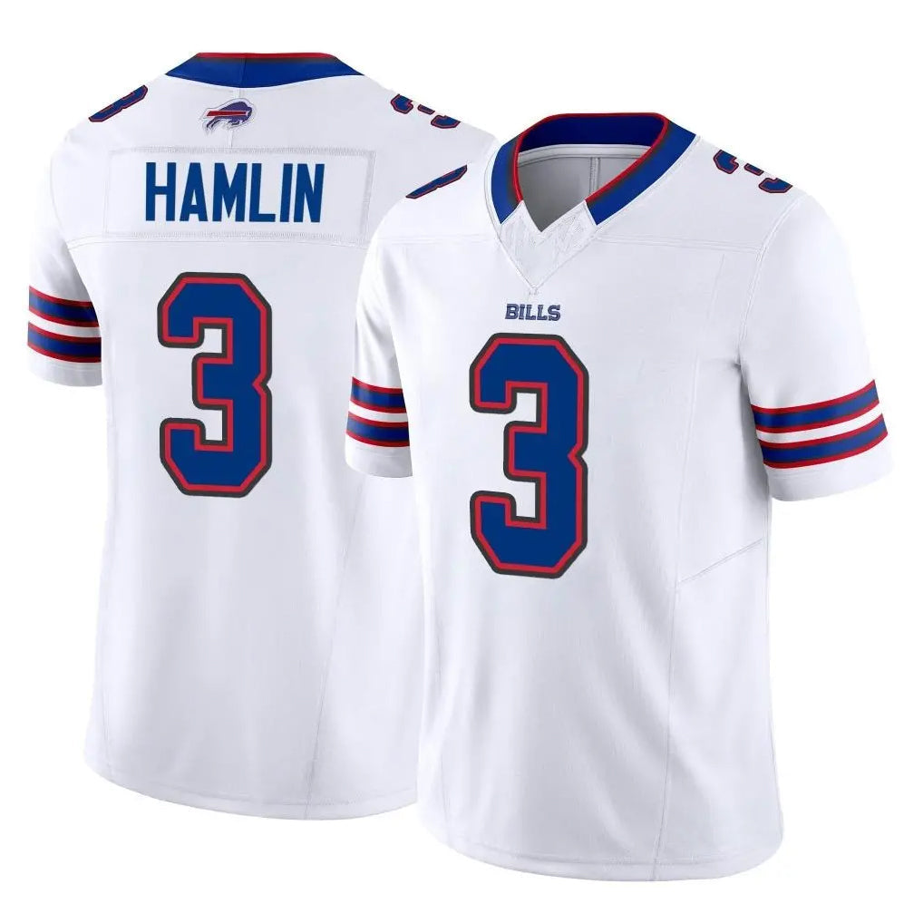 CAdoa B.Bills #3 Damar Hamlin Player White Vapor F.U.S.E. Limited Stitched Jerseys