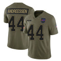 CAdoa B.Bills #44 Joe Andreessen Player Olive Salute to Service Vapor F.U.S.E. Limited Stitched Jerseys