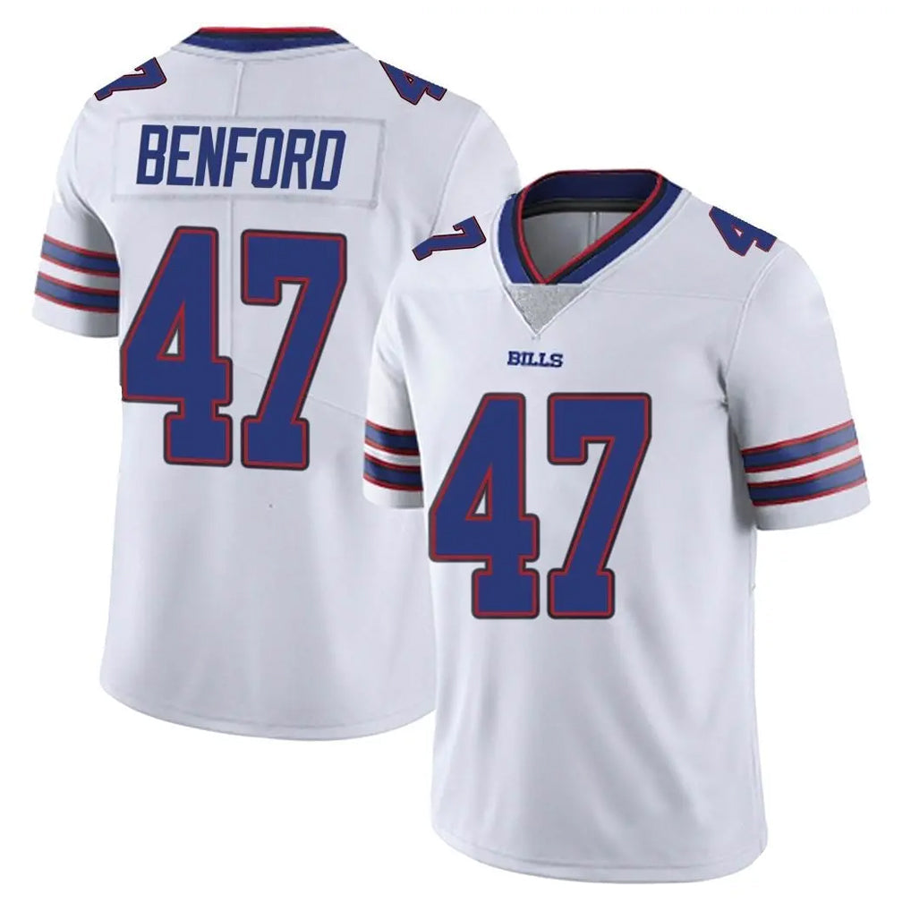 CAdoa B.Bills #47 Christian Benford Player White Vapor Untouchable Limited Stitched Jerseys