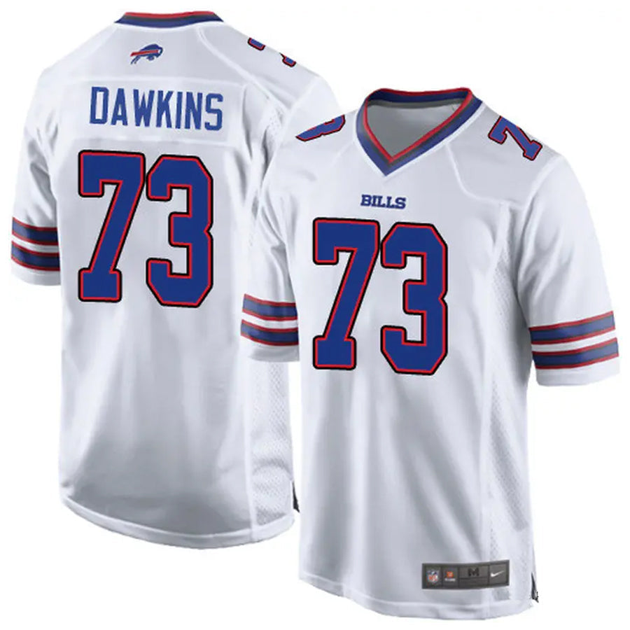 CAdoa B.Bills #73 Dion Dawkins Player White Home Game  Stitched Jerseys