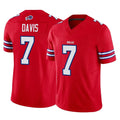 CAdoa B.Bills #7 Ray Davis Player Red Vapor F.U.S.E. Limited Stitched Jerseys