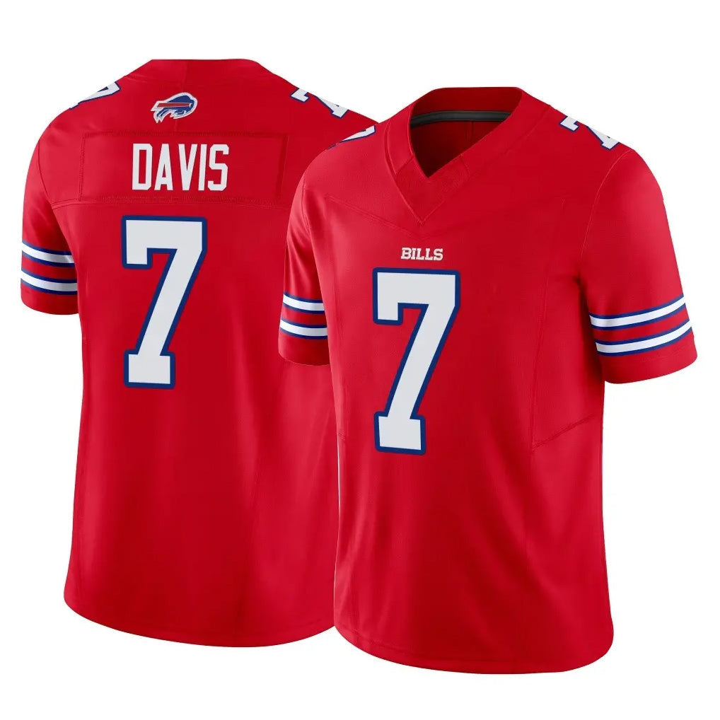 CAdoa B.Bills #7 Ray Davis Player Red Vapor F.U.S.E. Limited Stitched Jerseys
