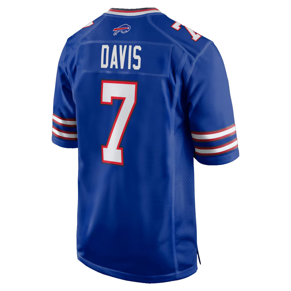 CAdoa B.Bills #7 Ray Davis Player Royal Home Game Stitched Jerseys