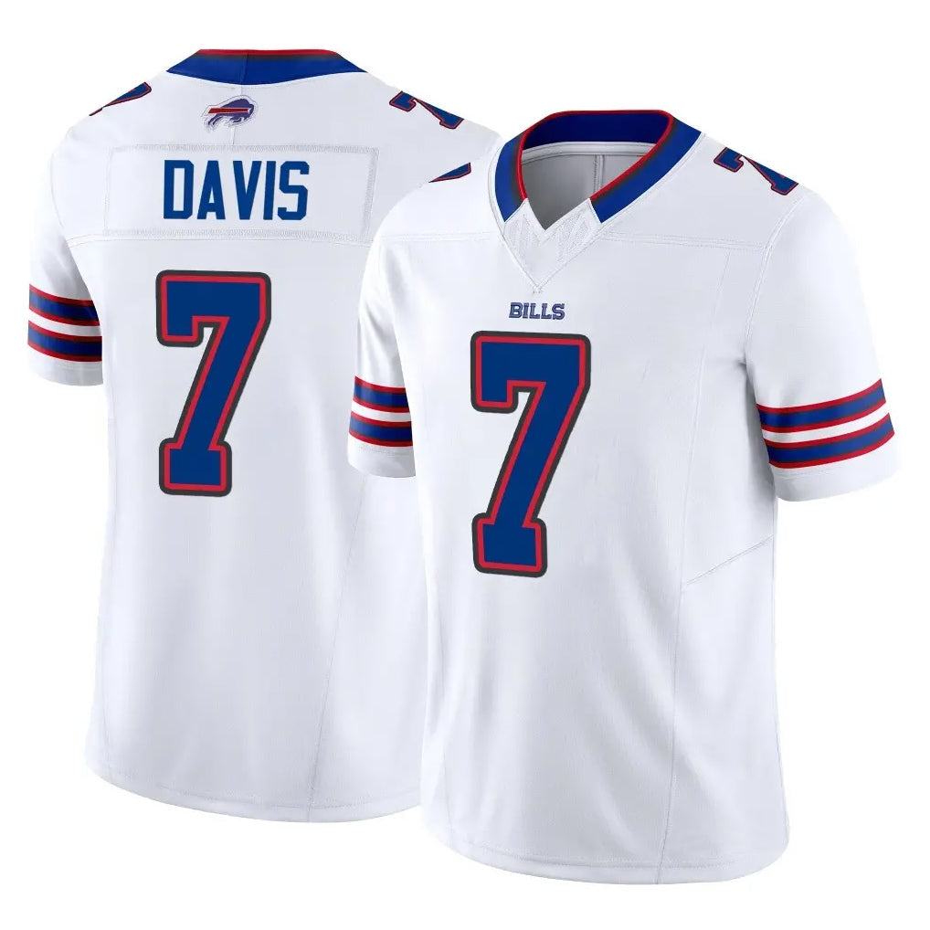 CAdoa B.Bills #7 Ray Davis Player White Vapor F.U.S.E. Limited Stitched Jerseys