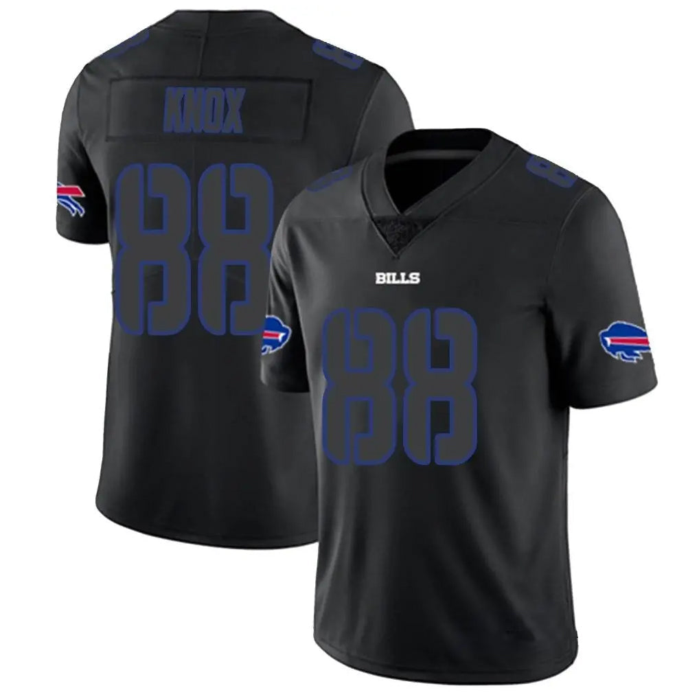 CAdoa B.Bills #88 Dawson Knox Player Black Impact Limited Stitched Jerseys