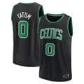 CAdoa B.Celtics #0 Jayson Tatum  Black Fast Break Replica Player Jerseys - Statement Edition