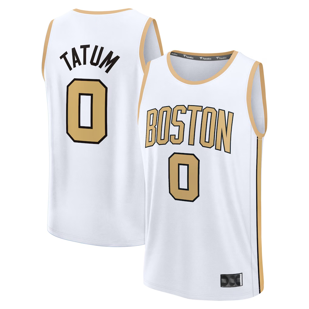 CAdoa B.Celtics #0 Jayson Tatum  White 2025-26 City Edition Fast Break Jerseys
