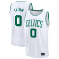 CAdoa B.Celtics #0 Jayson Tatum White Fast Break Replica Player Jerseys - Association Edition
