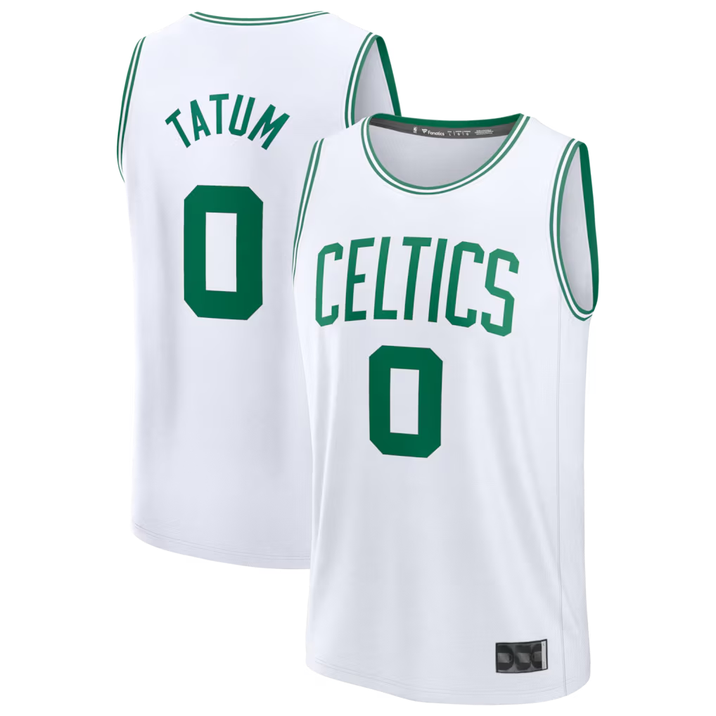 CAdoa B.Celtics #0 Jayson Tatum White Fast Break Replica Player Jerseys - Association Edition