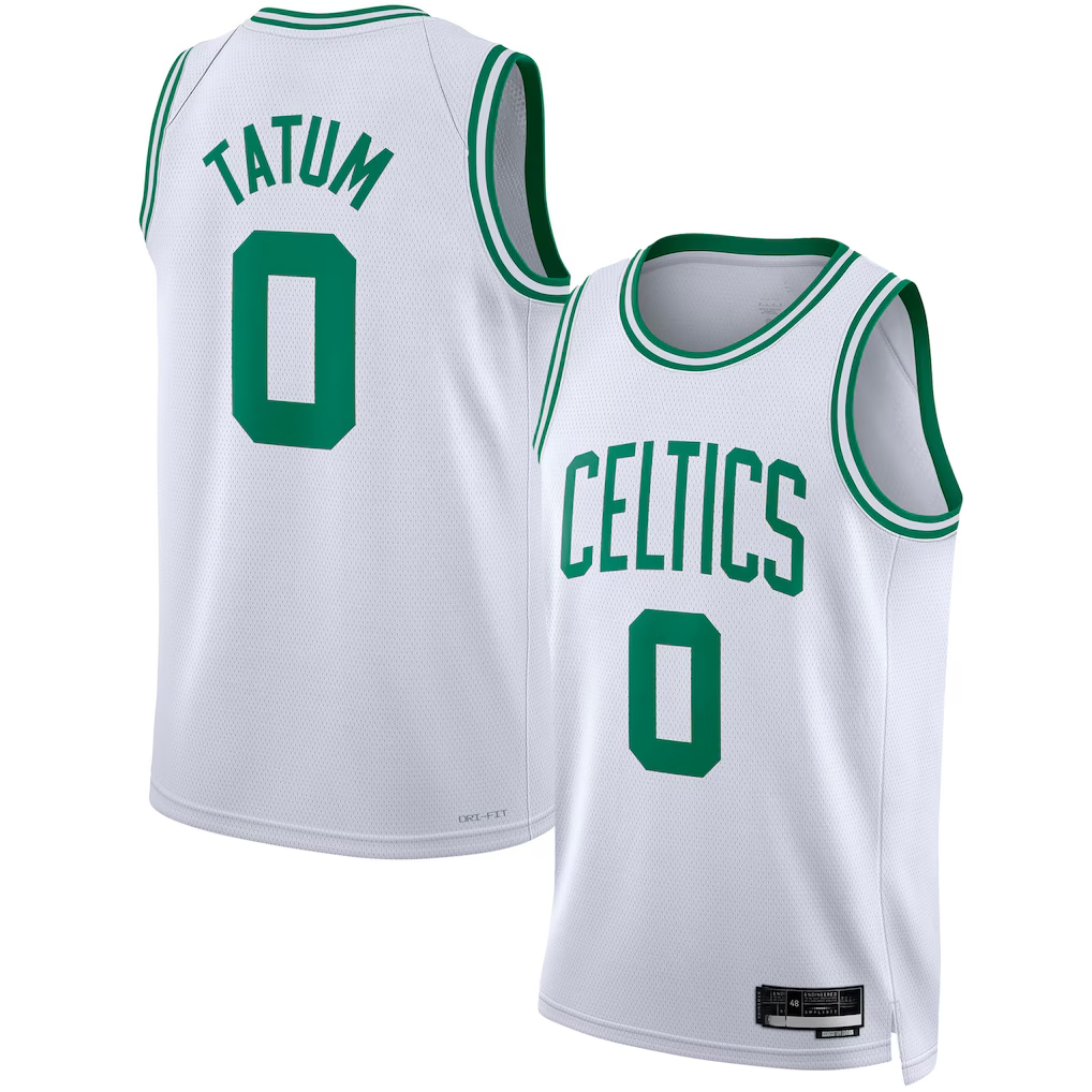 CAdoa B.Celtics #0 Jayson Tatum White Swingman Jerseys - Association Edition