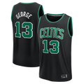 CAdoa B.Celtics #13 Paul George Black Fast Break Replica Jerseys - Statement Edition