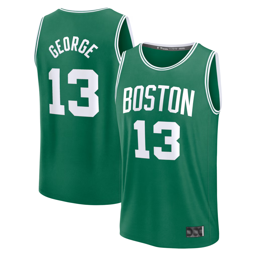 CAdoa B.Celtics #13 Paul George  Kelly Green Fast Break Replica Jerseys - Icon Edition