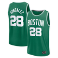 CAdoa B.Celtics #28 Hugo Gonzalez Kelly Green 2025  Draft First Round Pick Fast Break Replica Jerseys - Icon Edition