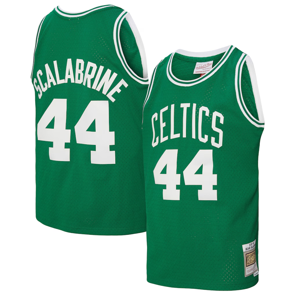 CAdoa B.Celtics #44 Brian Scalabrine Mitchell & Ness Kelly Green 200708 Hardwood Classics Swingman Jerseys