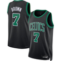 CAdoa B.Celtics #7 Jaylen Brown Black Swingman Jerseys - Statement Edition