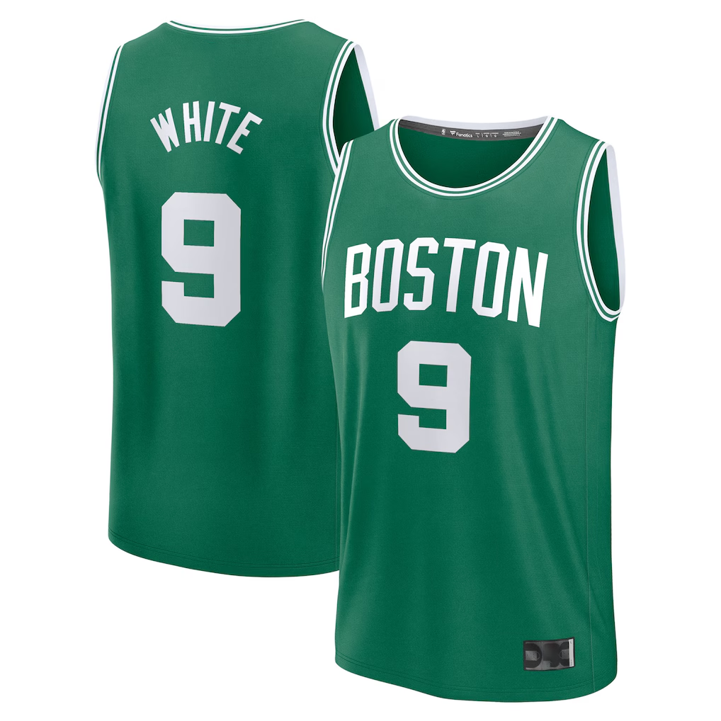 CAdoa B.Celtics #9 Derrick White  Kelly Green Fast Break Replica Player Jerseys - Icon Edition