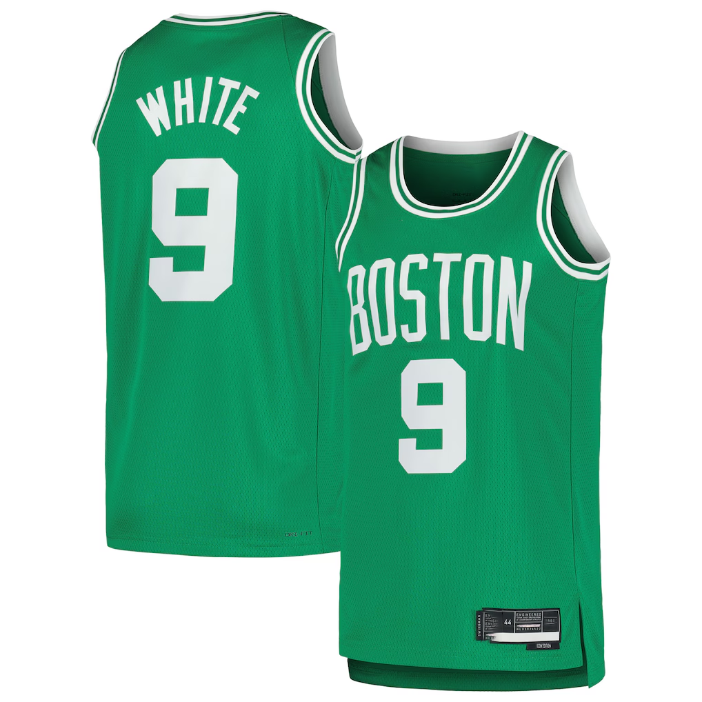 CAdoa B.Celtics #9 Derrick White Kelly Green Swingman Jerseys - Icon Edition