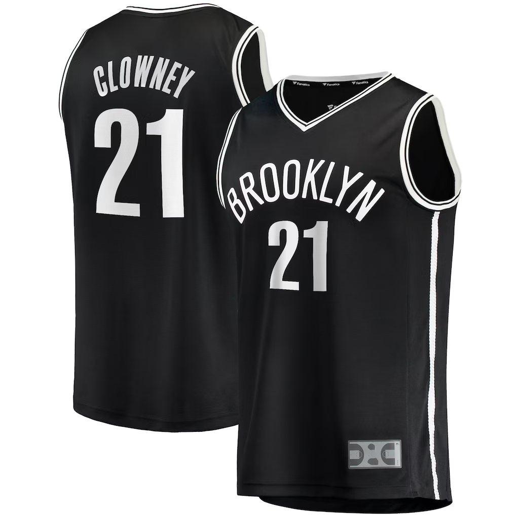 CAdoa B.Nets #21 Noah Clowney Black Fast Break Replica Jerseys - Icon Edition