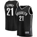 CAdoa B.Nets #21 Noah Clowney Black Fast Break Replica Jerseys - Icon Edition