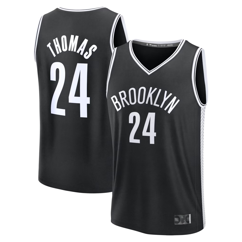 CAdoa B.Nets #24 Cam Thomas Black Fast Break Replica Jerseys - Icon Edition