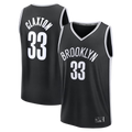 CAdoa B.Nets #33 Nic Claxton  Black Fast Break Replica Jerseys - Icon Edition
