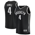 CAdoa B.Nets #4 Drake Powell Black Fast Break Replica Jerseys - Icon Edition