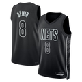 CAdoa B.Nets #8 Egor D?min  Black Swingman Jerseys - Statement Edition