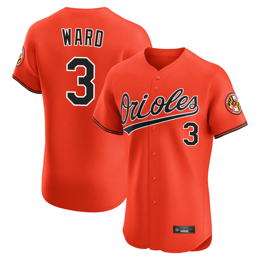 CAdoa B.Orioles #3 Taylor Ward Player Orange Limited Elite Home Game Stitched Jerseys