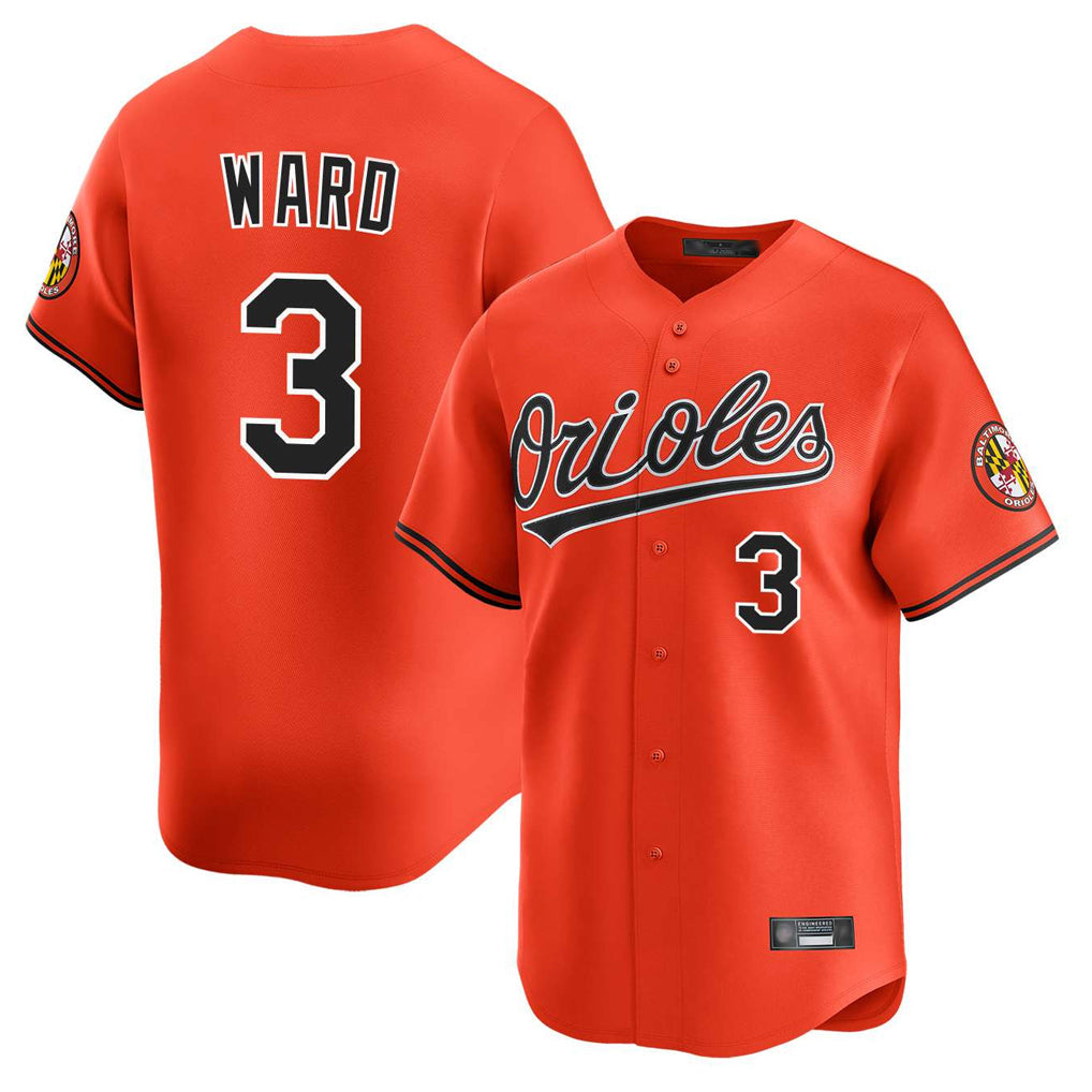 CAdoa B.Orioles #3 Taylor Ward Player Orange Limited Home Game Stitched Jerseys