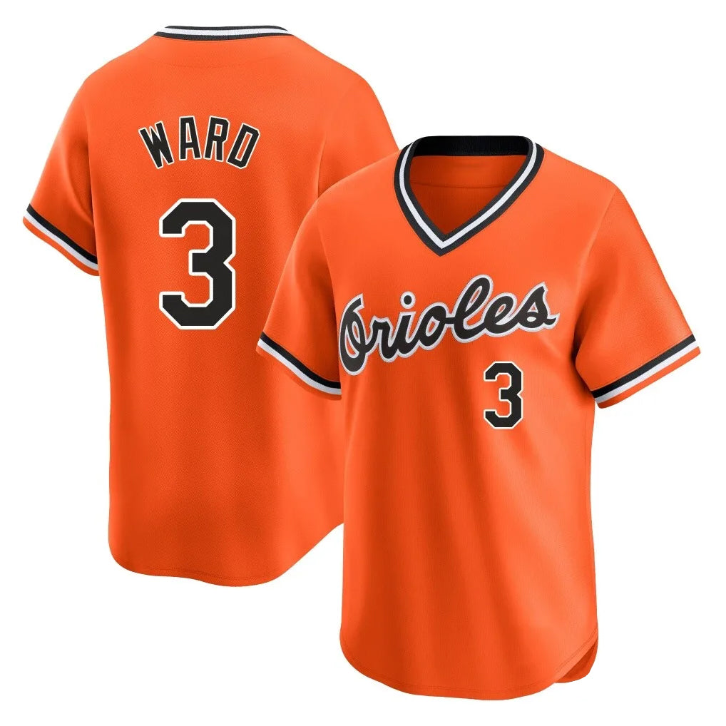 CAdoa B.Orioles #3 Taylor Ward Player Orange T-shirt Limited Home Game Stitched Jerseys