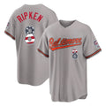 CAdoa B.Orioles #8 Cal Ripken Player Gray USA 250 Fourth of July Home Game Stitched Jerseys