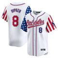 CAdoa B.Orioles #8 Cal Ripken Player White Independence Day Vapor Premier Home Game Stitched Jerseys