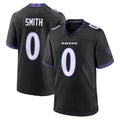 CAdoa B.Ravens #0 Roquan Smith Player Black Home Game Stitched Jerseys