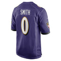 CAdoa B.Ravens #0 Roquan Smith Purple Team Game Stitched Jersey