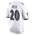 CAdoa B.Ravens #20 Ed Reed Player White Game Home Stitched Jerseys