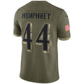 CAdoa B.Ravens #44 Marlon Humphrey Player Olive Salute To Service Limited Stitched Jerseys