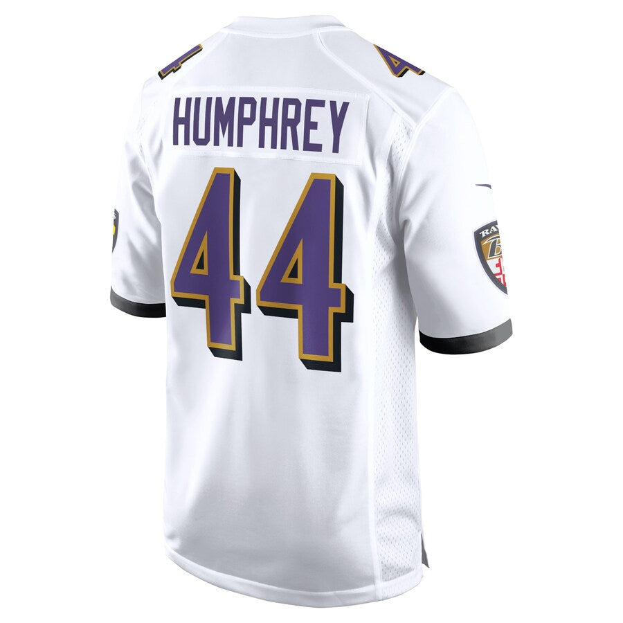 CAdoa B.Ravens #44 Marlon Humphrey Player White Alternate Home Game Stitched Jerseys